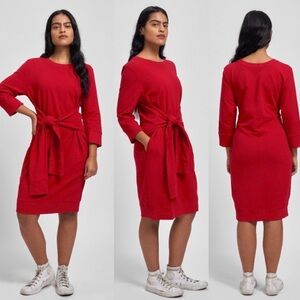 Universal Standard Misa Tie Sweatshirt Dress Size S (14 - 16)